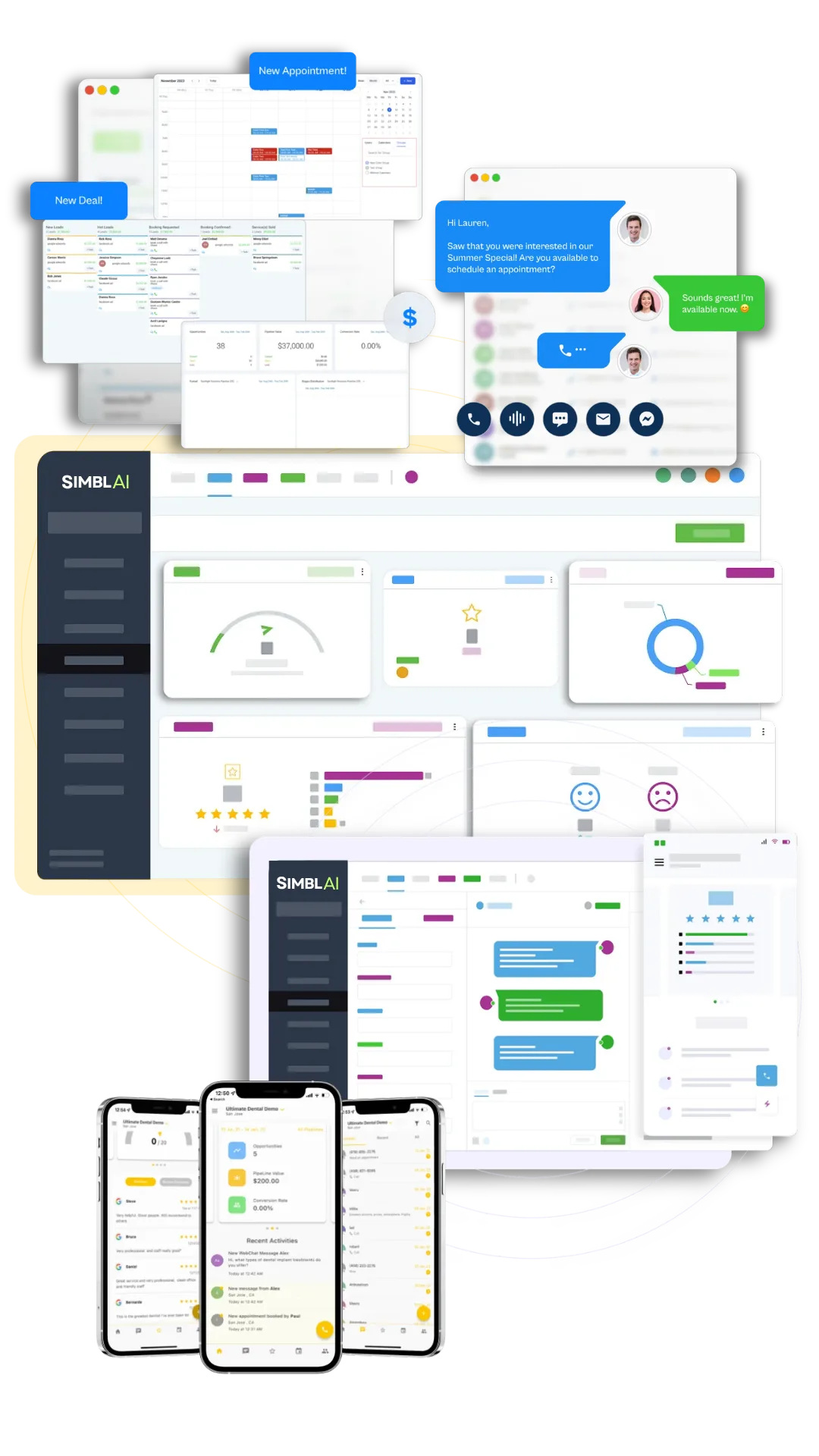 SimblAi platform dashboard
